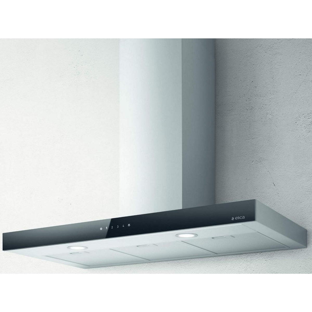 ELICA Hotte décorative murale 90cm 69db 581m3/h noir/inox - prf0104626a