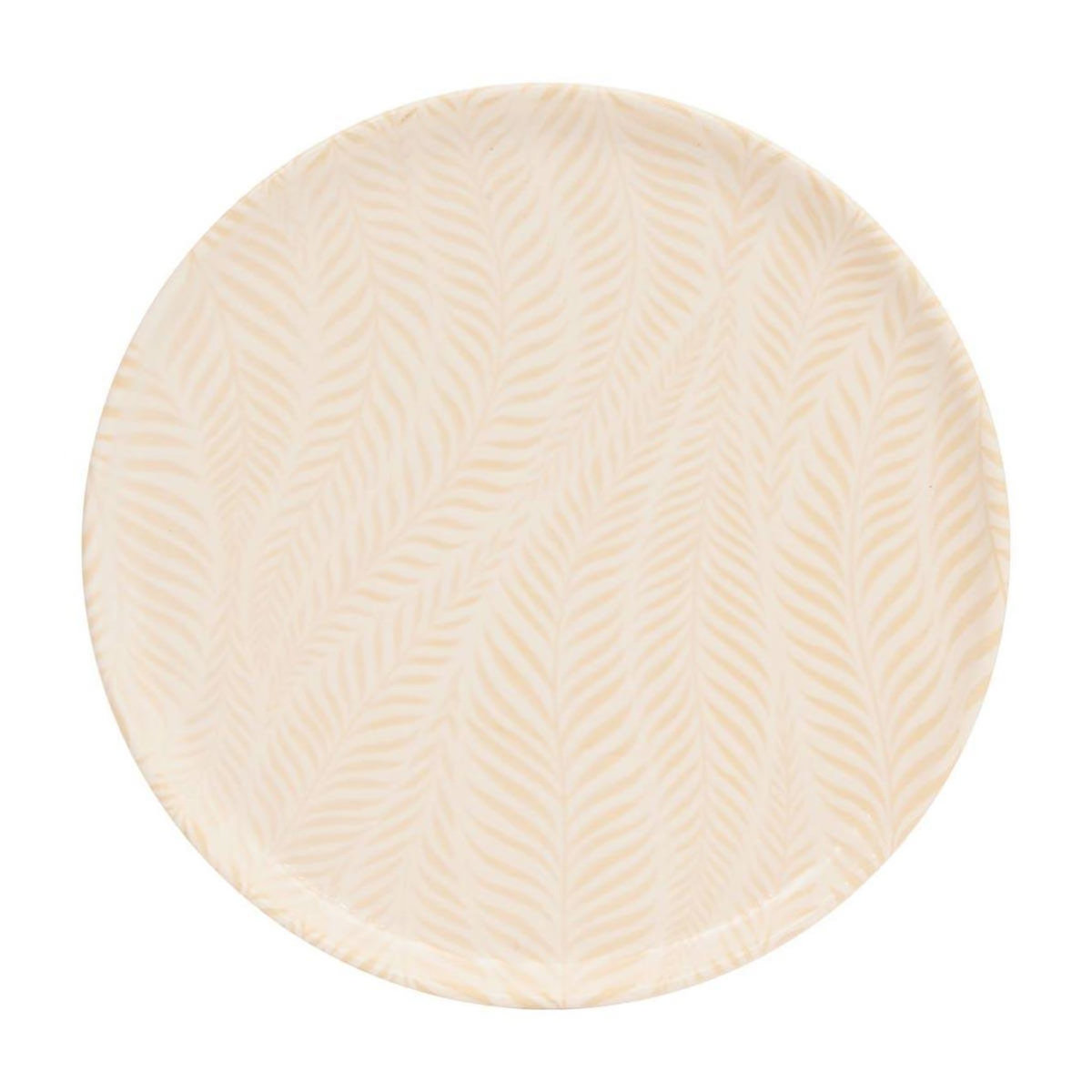 SECRET DE GOURMET Lot de 6 Assiettes à Dessert  Gina  22cm Crème