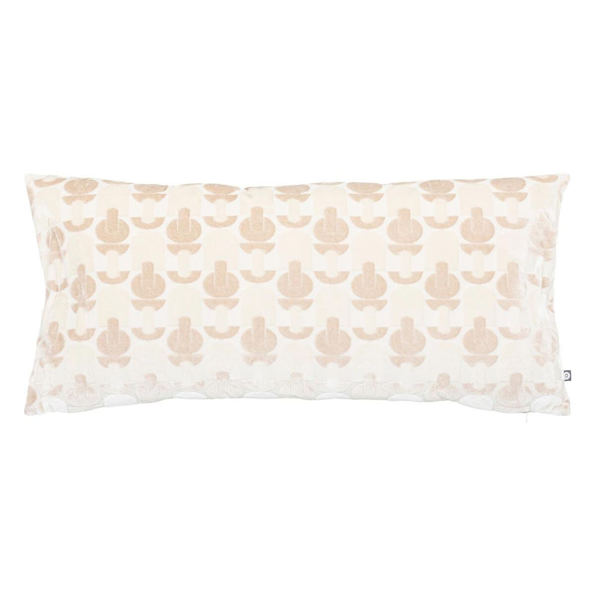 ATMOSPHERA Coussin Jacquard en Velours  Luna  35x75cm Beige Lin
