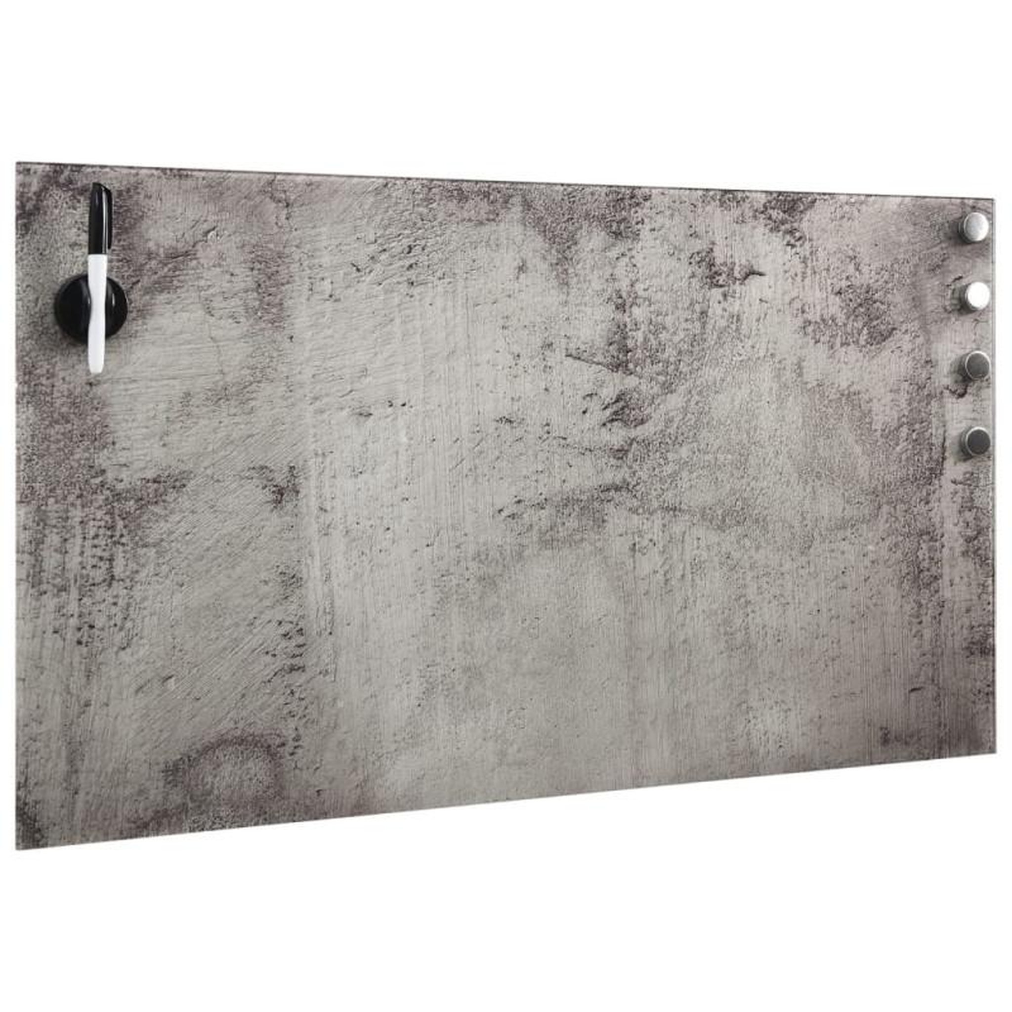 Voir la diapositive 3 : VIDAXL Tableau noir magnétique mural Verre 100x60 cm