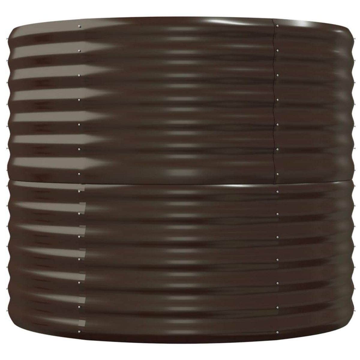 VIDAXL Lit sureleve de jardin Acier enduit de poudre marron