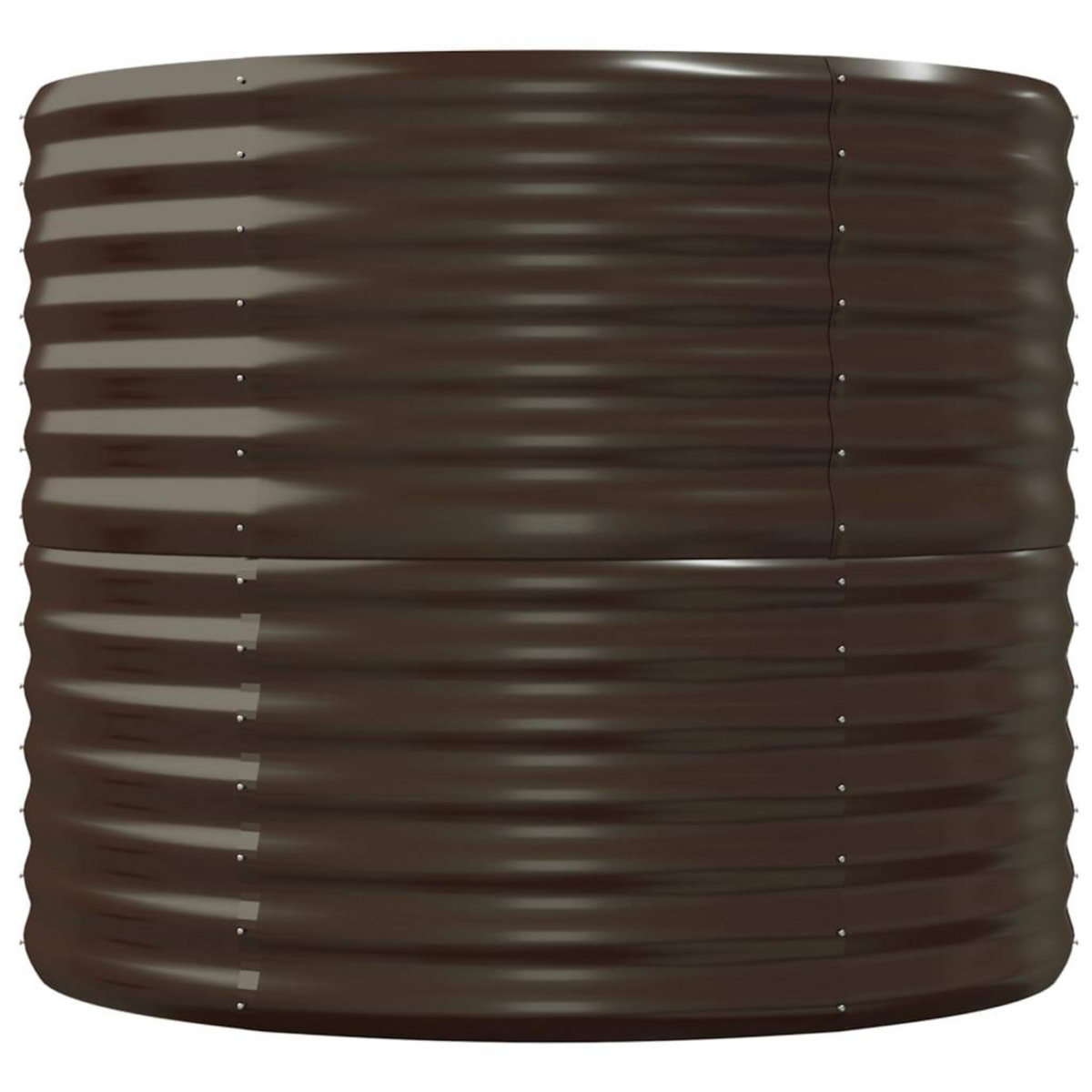 VIDAXL Lit sureleve de jardin Acier enduit de poudre marron
