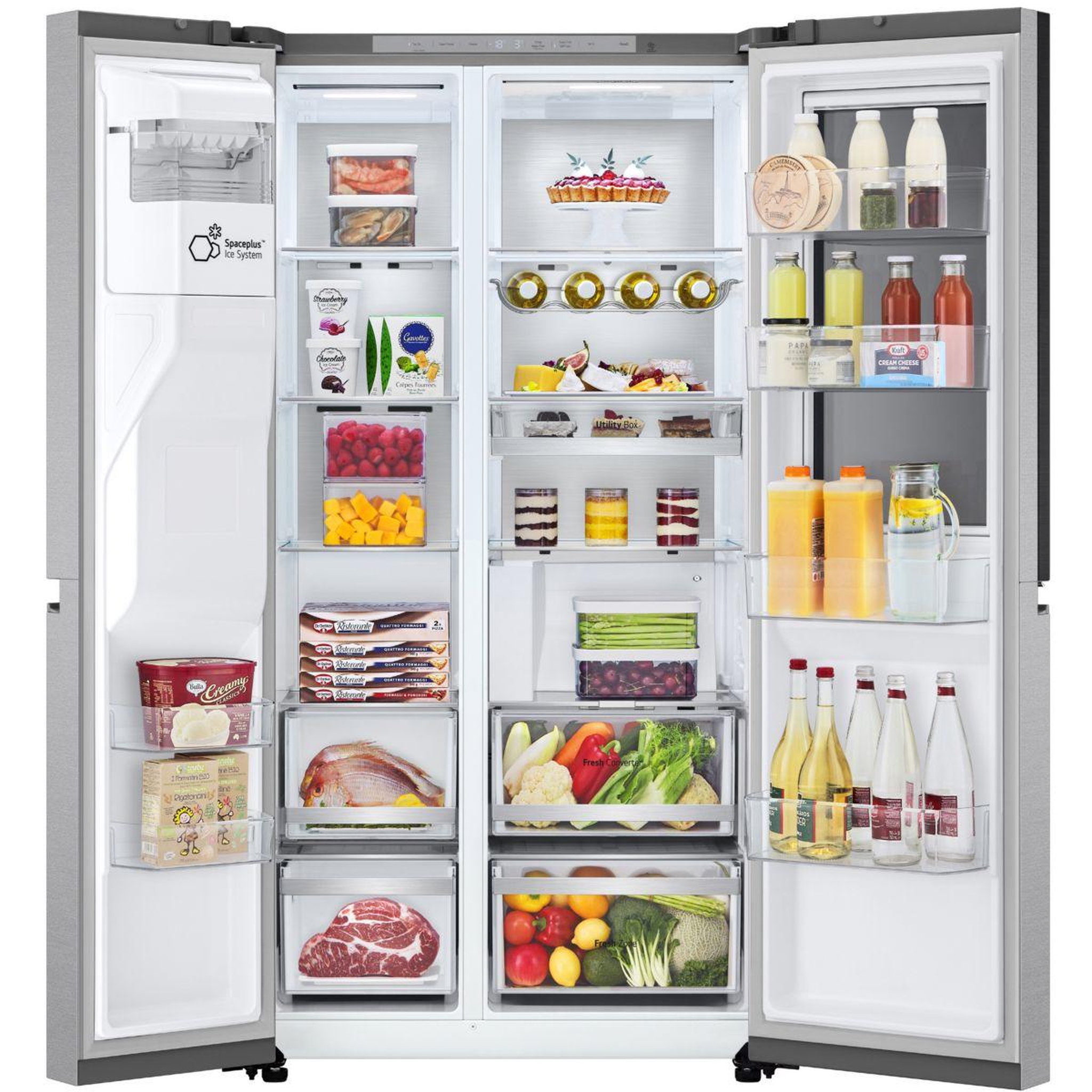 Voir la diapositive 4 : LG Réfrigérateur américain gsxe90mbad instaview