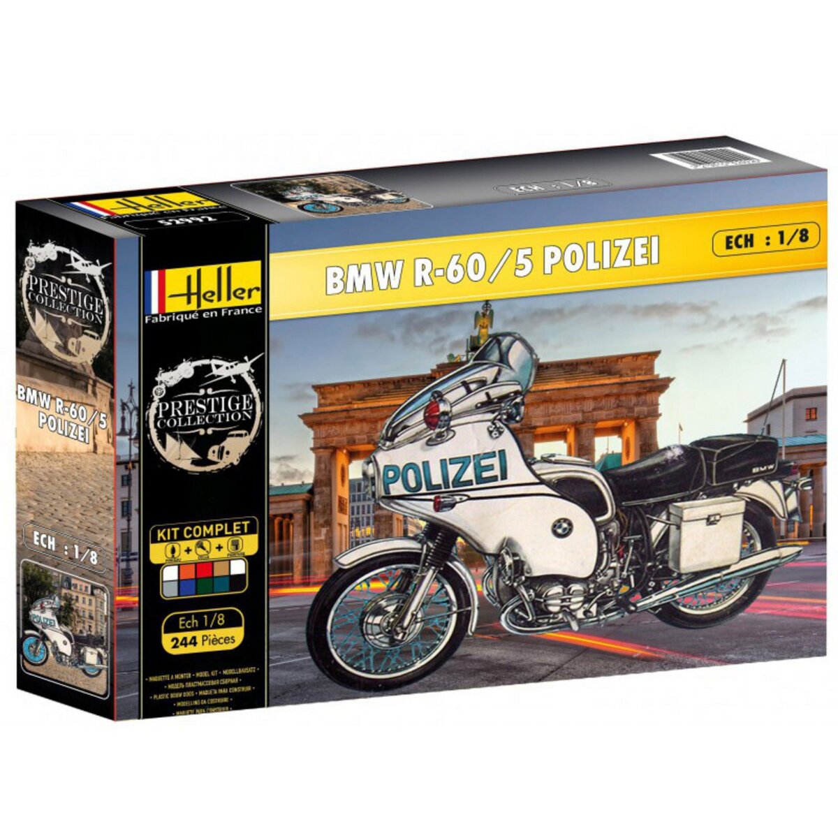 Heller Maquette moto Kit complet : BMW R-60/5 Police pas cher 