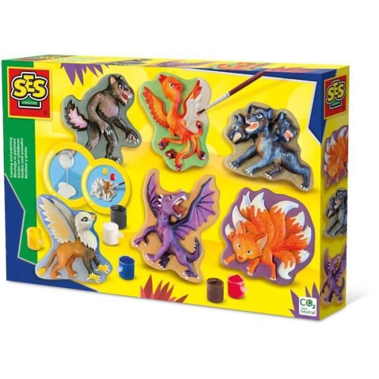 Moulage et peinture Créatures mythiques Loisirs créatifs SES CREATIVE Mouler et peindre des figures mythiques. - vue 9