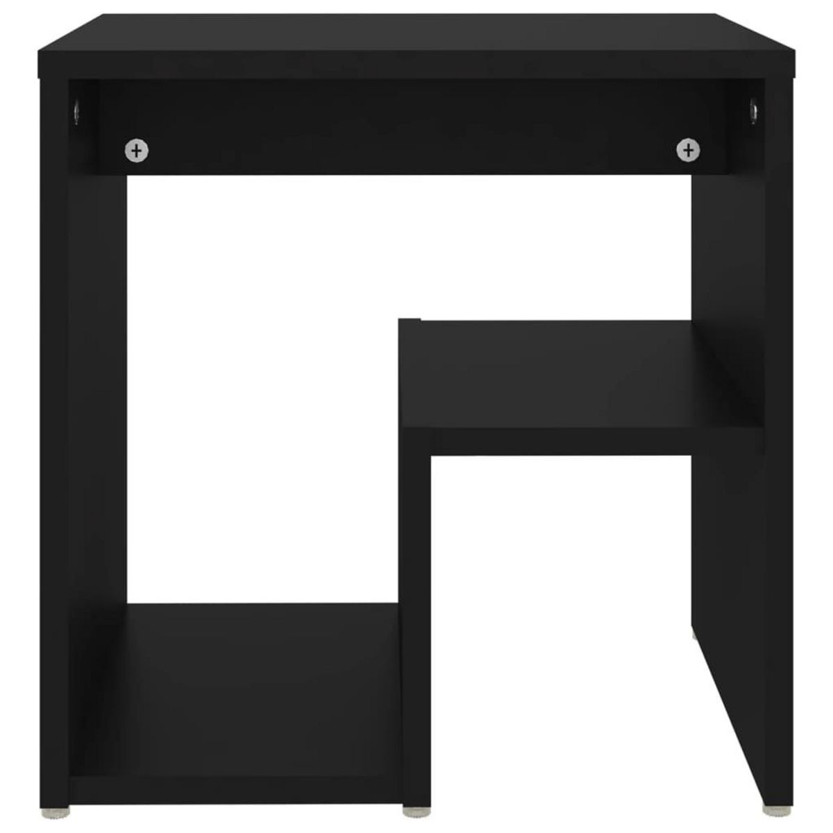 VIDAXL Table de chevet noir 40x30x40 cm bois d'ingenierie