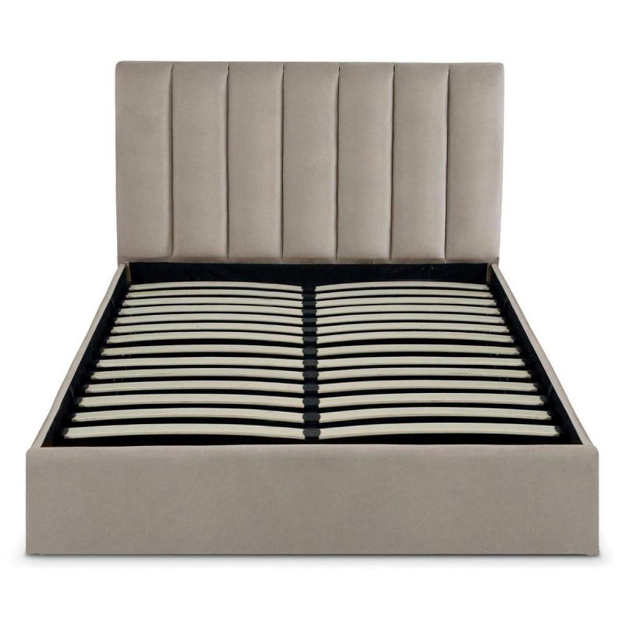 Paris Prix Lit coffre design velours  songa  140x190cm taupe