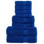 Voir la diapositive 1 : VIDAXL Ensemble de serviettes de qualité supérieure SOLUND 8 pcs bleu