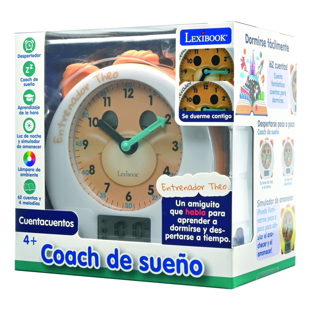 Lexibook THEO mon Réveil Éducatif Coach de Sommeil (Espagnol)