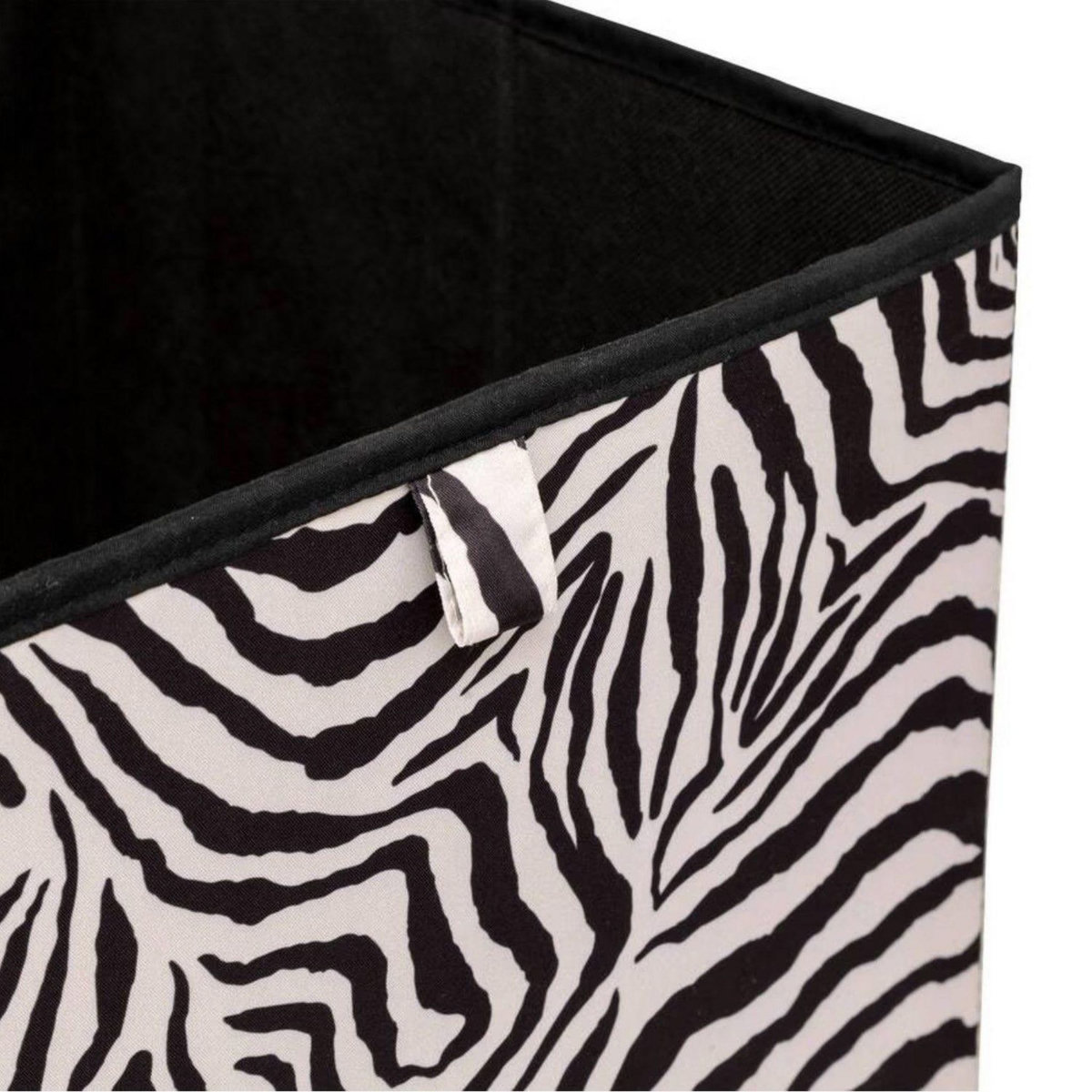 FIVE Boîte de rangement ZEBRA - L. 31 x l. 31 x H. 31 cm - Noir