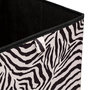 Voir la diapositive 2 : FIVE Boîte de rangement ZEBRA - L. 31 x l. 31 x H. 31 cm - Noir