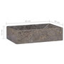 Voir la diapositive 6 : VIDAXL Lavabo 45x30x12 cm marbre gris brillant