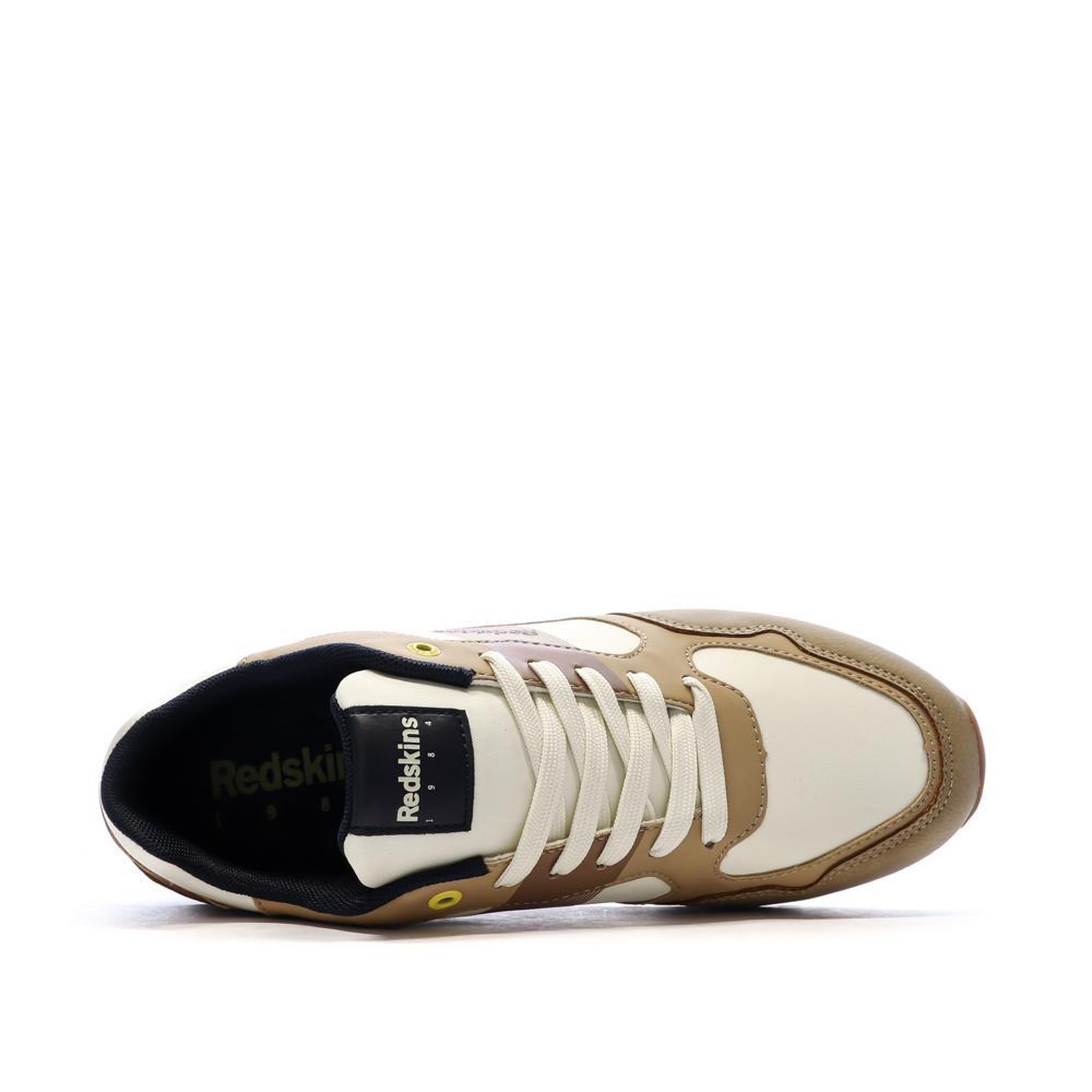 Voir la diapositive 4 : REDSKINS Baskets Beige/Marron Homme Redskins Obvious