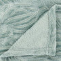 Voir la diapositive 2 : ATMOSPHERA Plaid Déco Flanelle  Ryo  180x230cm Bleu Givre