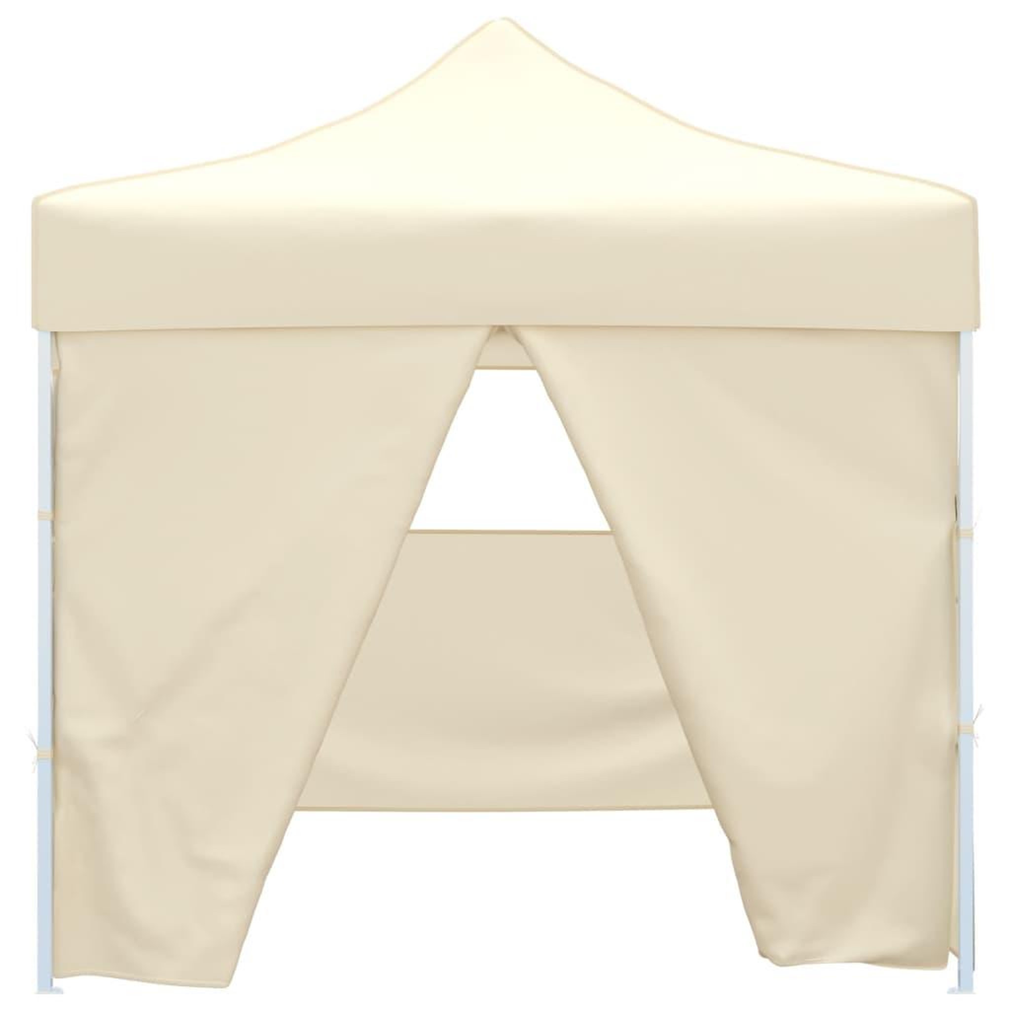 Voir la diapositive 2 : VIDAXL Tente pliable avec 4 parois Creme 3 x 3 m