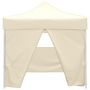Voir la diapositive 2 : VIDAXL Tente pliable avec 4 parois Creme 3 x 3 m