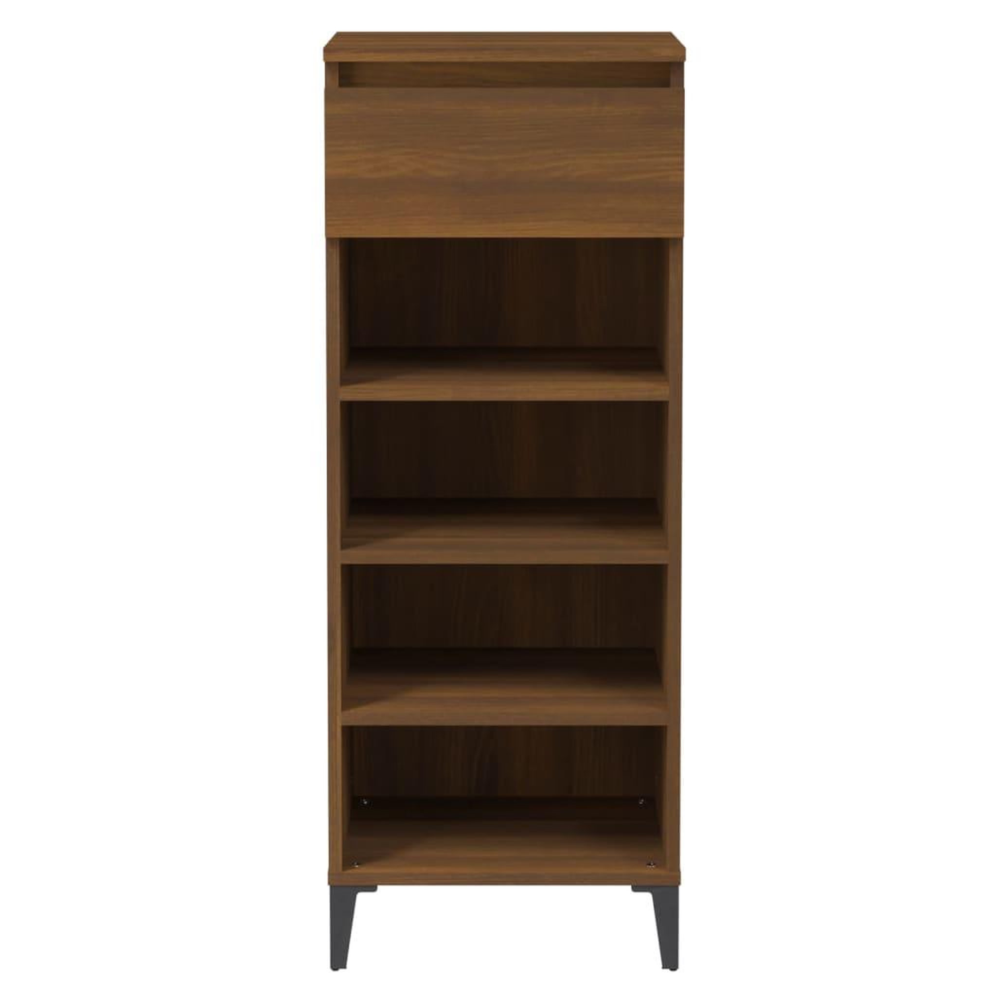 Voir la diapositive 5 : VIDAXL Etagere a chaussures Chene marron 40x36x105 cm Bois ingenierie