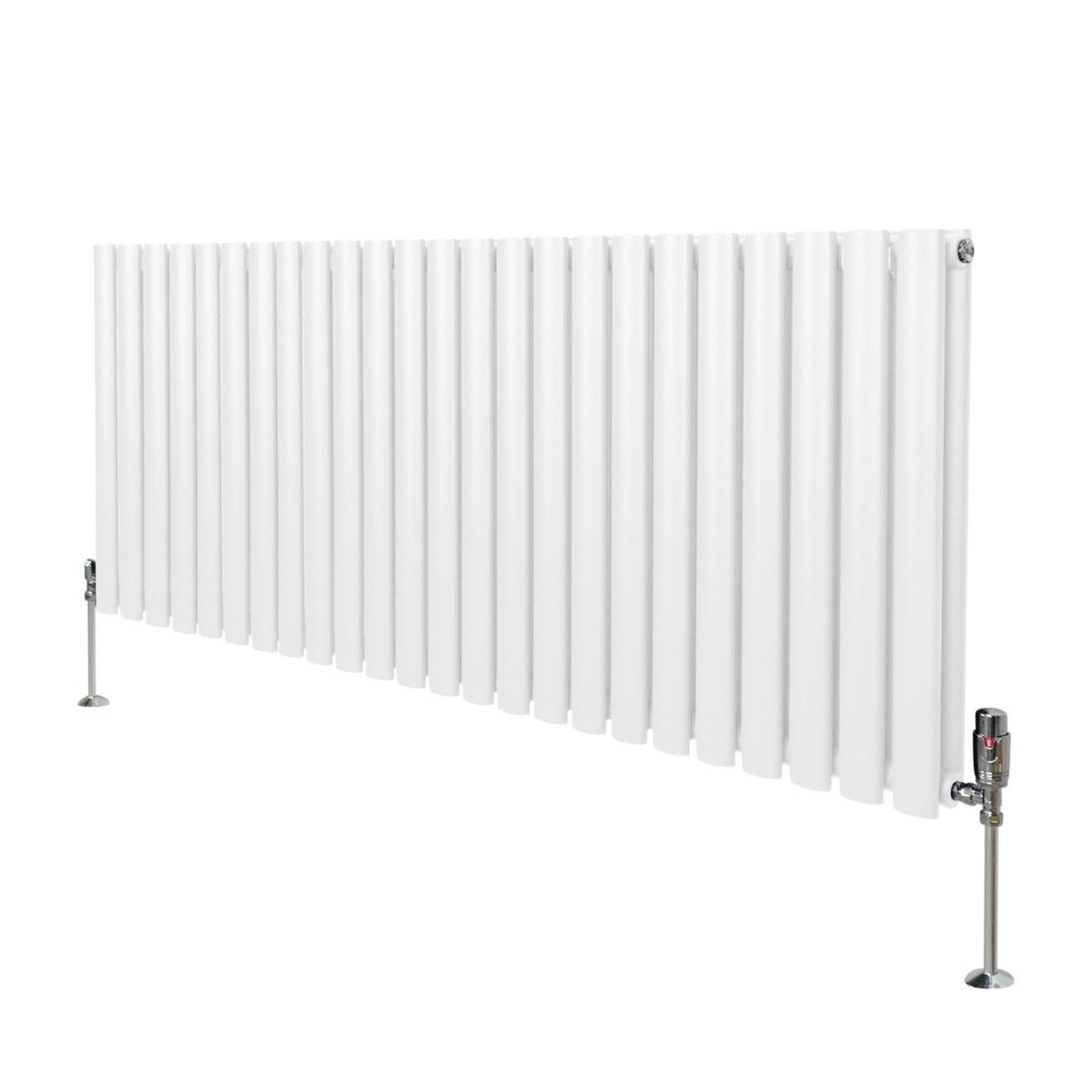 Voir la diapositive 1 : MONSTERSHOP Radiateur à colonnes ovales & robinet, 2 panneaux - 600 x 1440 mm