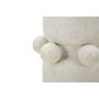 Voir la diapositive 4 : Paris Prix Vase Cylindrique en Céramique  Bubbles  41cm Crème