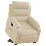 Voir la diapositive 3 : VIDAXL Fauteuil inclinable electrique creme tissu