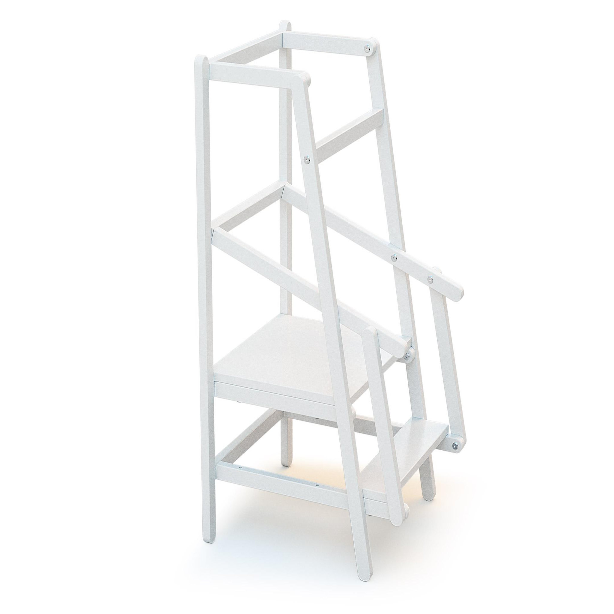 AT4 Tour d'observation/apprentissage enfant ESSENTIEL en bois. Coloris disponibles : Beige, Bicolore, Blanc