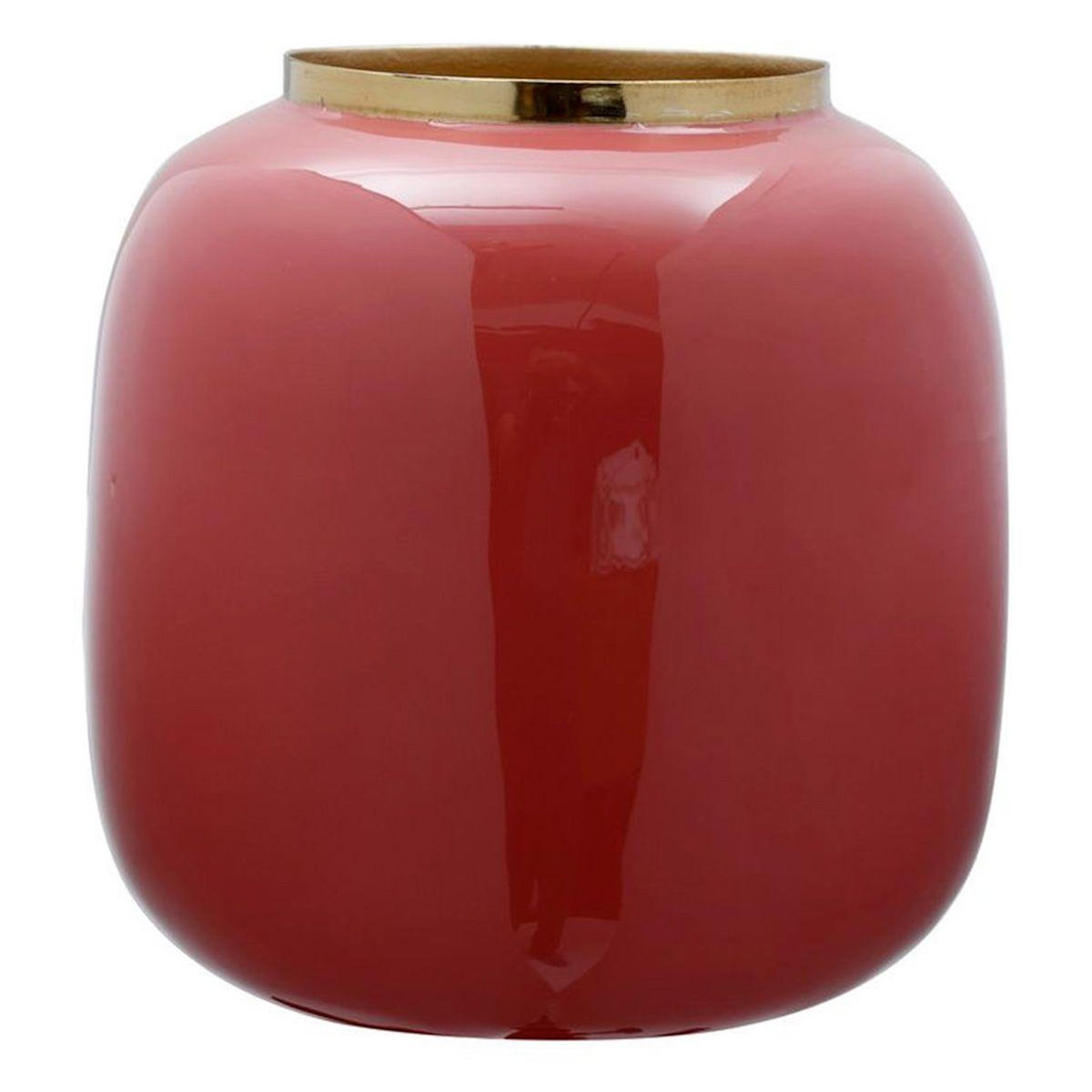 Paris Prix Vase Rond Design  Bynta  17cm Corail & Or
