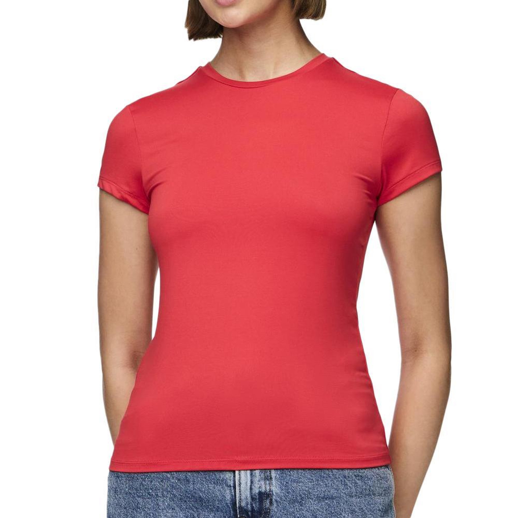 Voir la diapositive 1 : Pieces T-Shirt Rouge Femme Pieces Fylla
