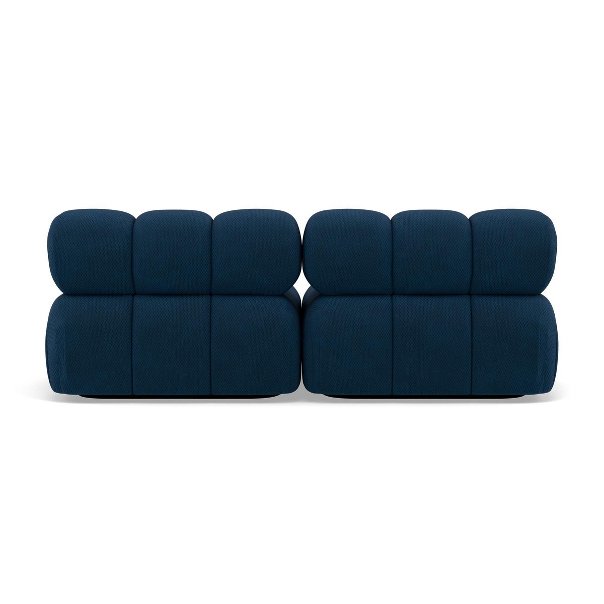 LISA DESIGN Ruby - canapé droit modulable 2 places en velours texturé