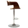 Voir la diapositive 4 : VIDAXL Chaises de bar lot de 2 creme bois courbe et similicuir