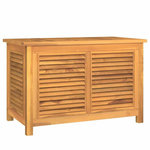 VIDAXL Boîte de rangement de jardin et sac 90x50x58cm bois massif teck