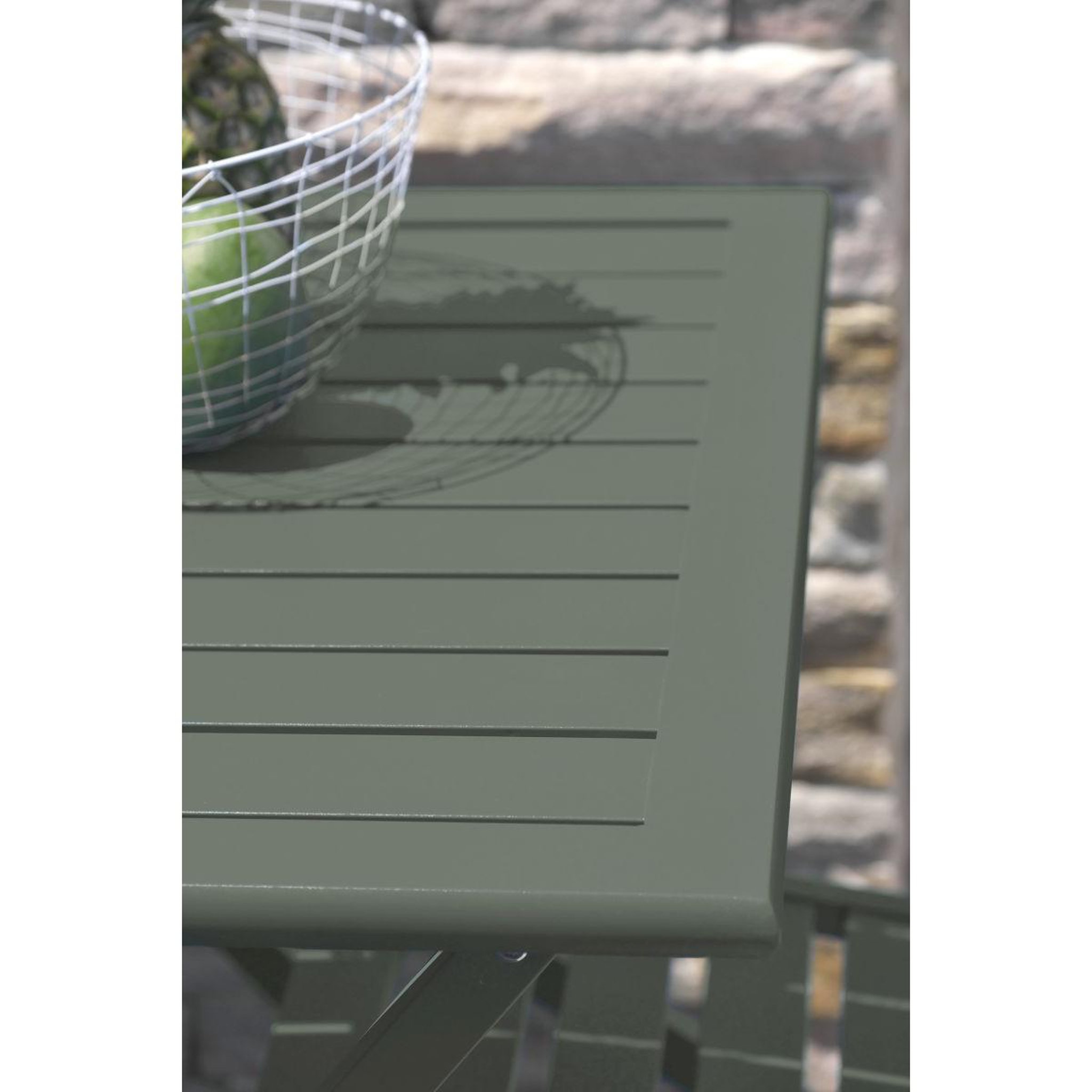 Voir la diapositive 2 : Paris Prix Table de jardin pliante  marius  70cm kaki