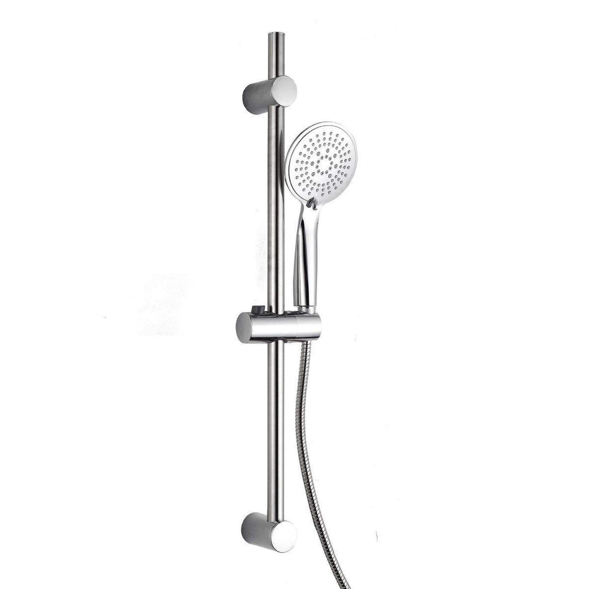 Douceur d'Intérieur Ensemble Barre de Douche & Pommeau  5 Positions  24cm Argent