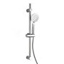 Voir la diapositive 1 : Paris Prix Ensemble Barre de Douche & Pommeau  5 Positions  24cm Argent