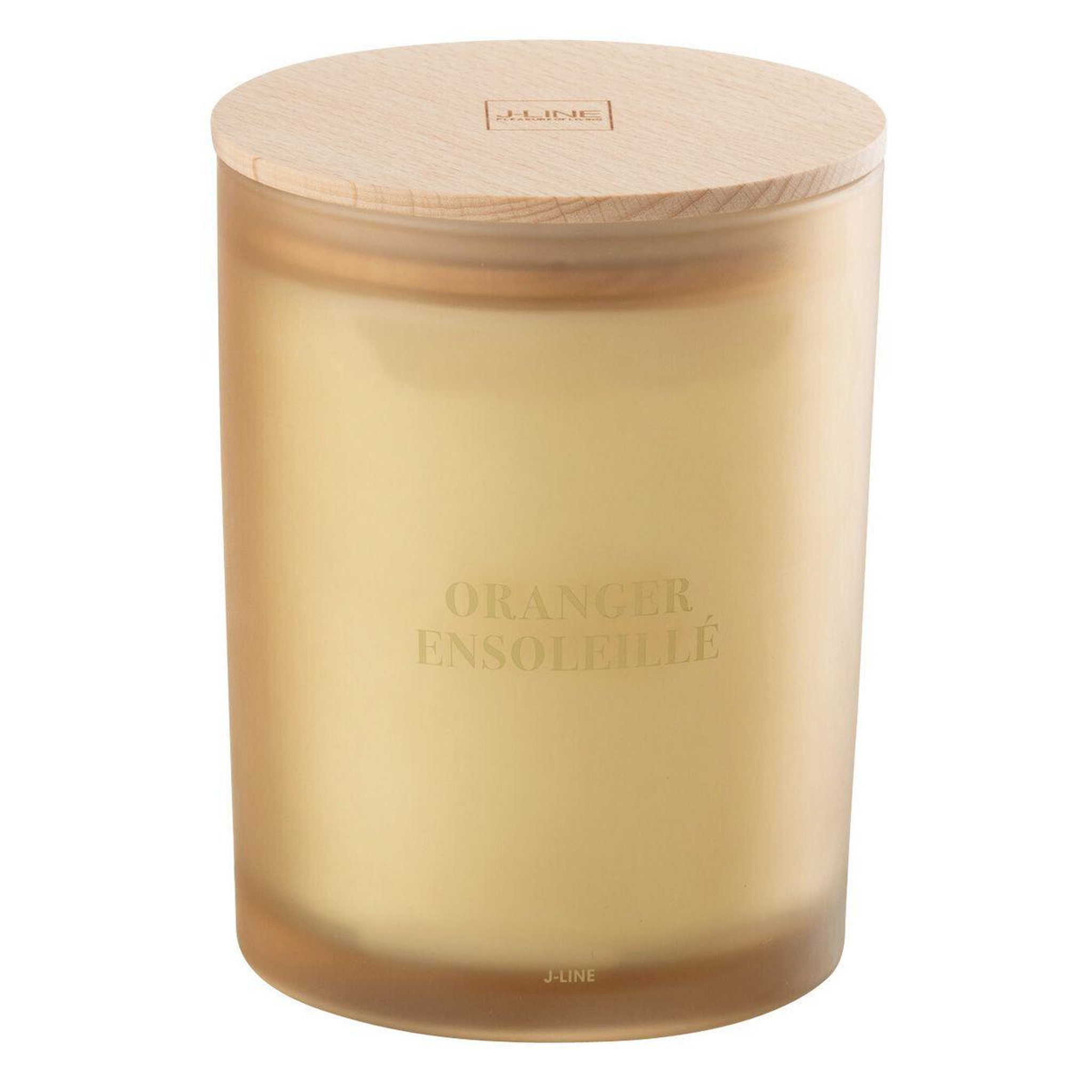 J-LINE Bougie parfumée  accords essentiels  14cm oranger ensoleillé