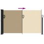 Voir la diapositive 5 : VIDAXL Auvent lateral retractable beige 120x600 cm