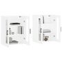 Voir la diapositive 3 : VIDAXL Armoires murales 2 pcs blanc bois d'ingenierie