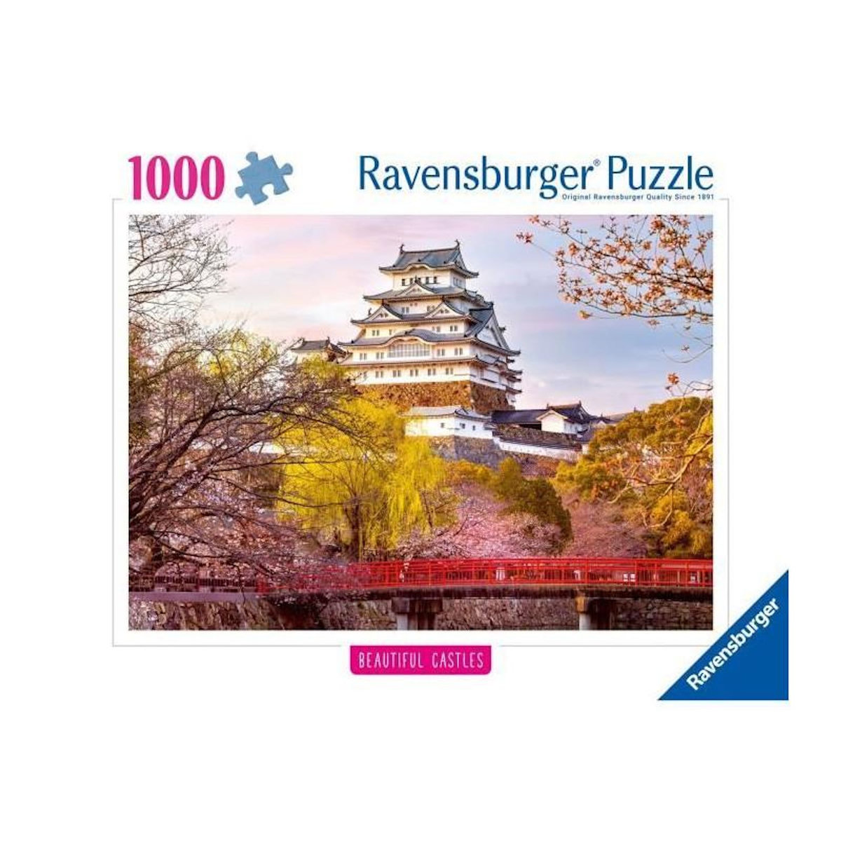 RAVENSBURGER Puzzle 1000 pièces Château de Himeji Japon – Ravensburger – Collection Highlight – Dès 14 ans