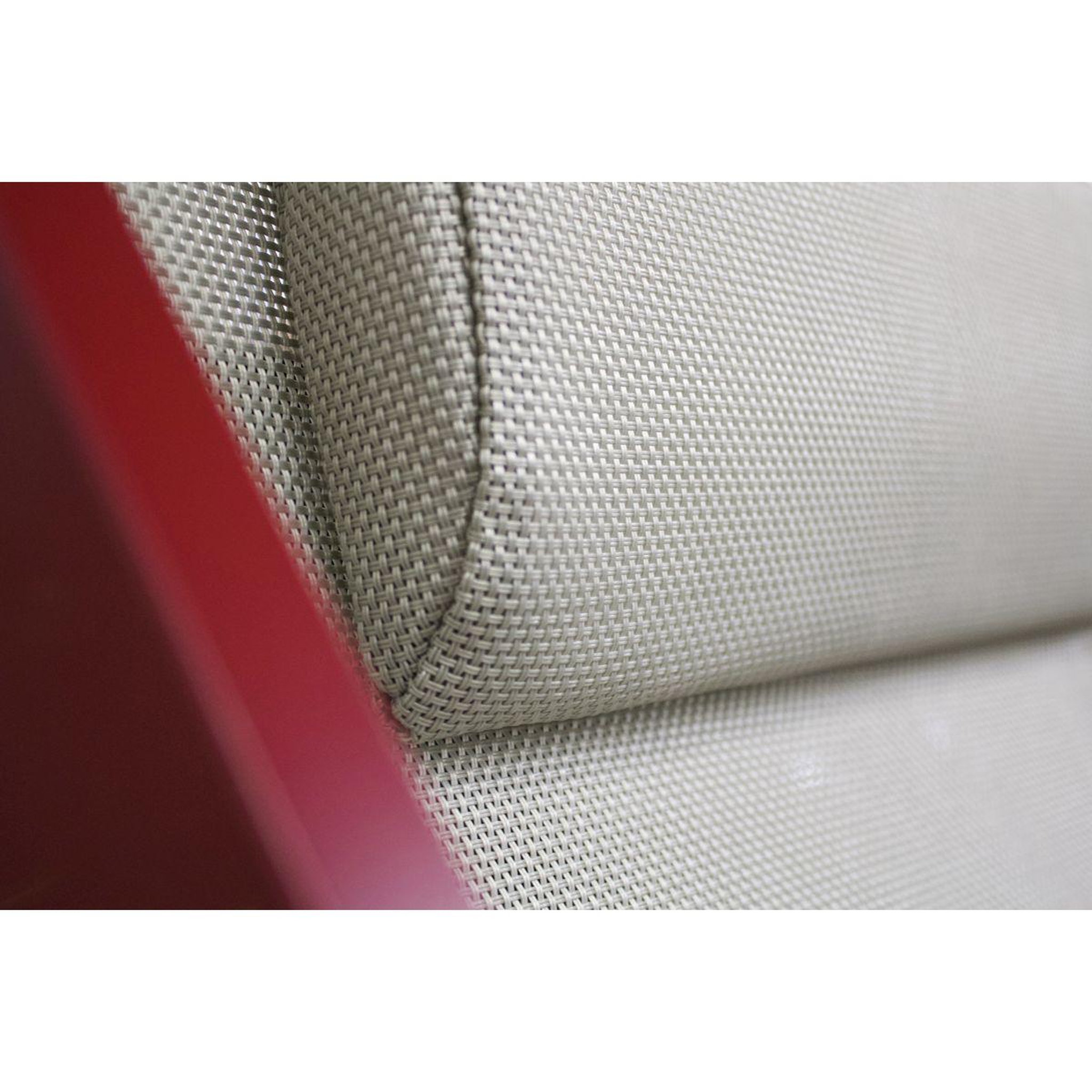Voir la diapositive 3 : City Garden Chilienne de jardin - Aluminium et textilène - Rouge - JULIA