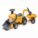 FALK Porteur chantier Marcel avec pelle frontal, excavatrice et remorque 1 à 3 ans - Falk