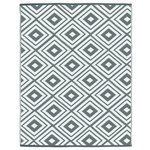 ID MARKET Tapis extérieur ELMA gris 270 x 370 CM