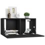 Voir la diapositive 4 : VIDAXL Ensemble de meubles TV 3 pcs Noir Bois d'ingenierie