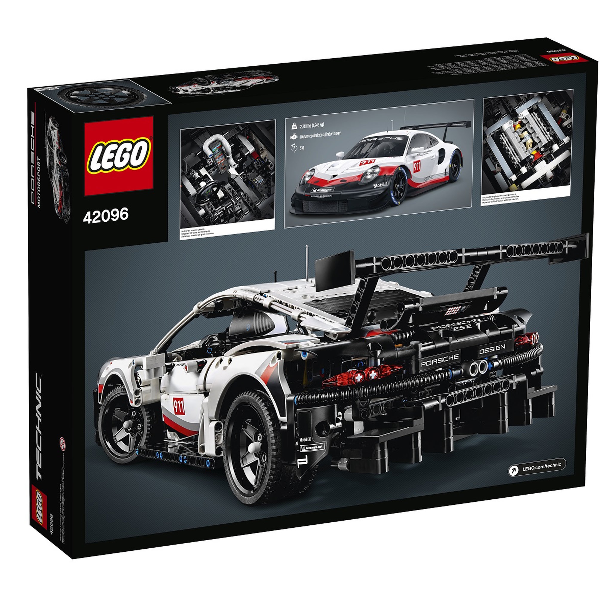 Voir la diapositive 8 : LEGO Technic 42096 - Porsche 911 RSR