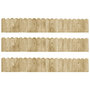 Voir la diapositive 1 : VIDAXL Rouleaux de bordure 3 pcs 120 cm bois de pin impregne