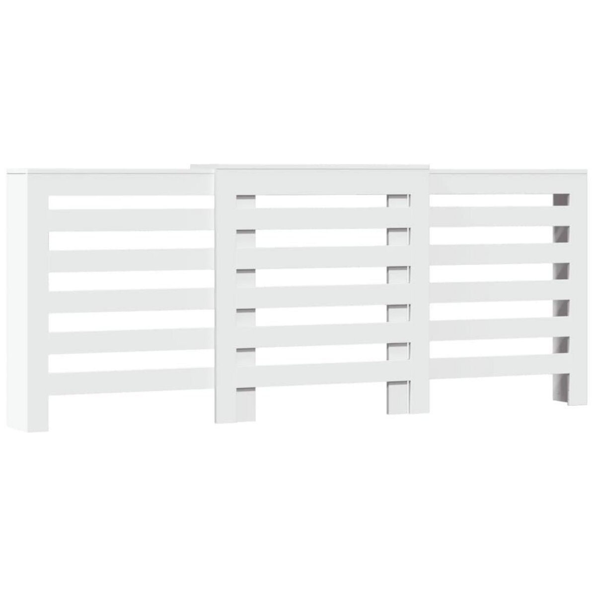 VIDAXL Cache-radiateur blanc 205x21,5x83,5 cm bois d'ingenierie