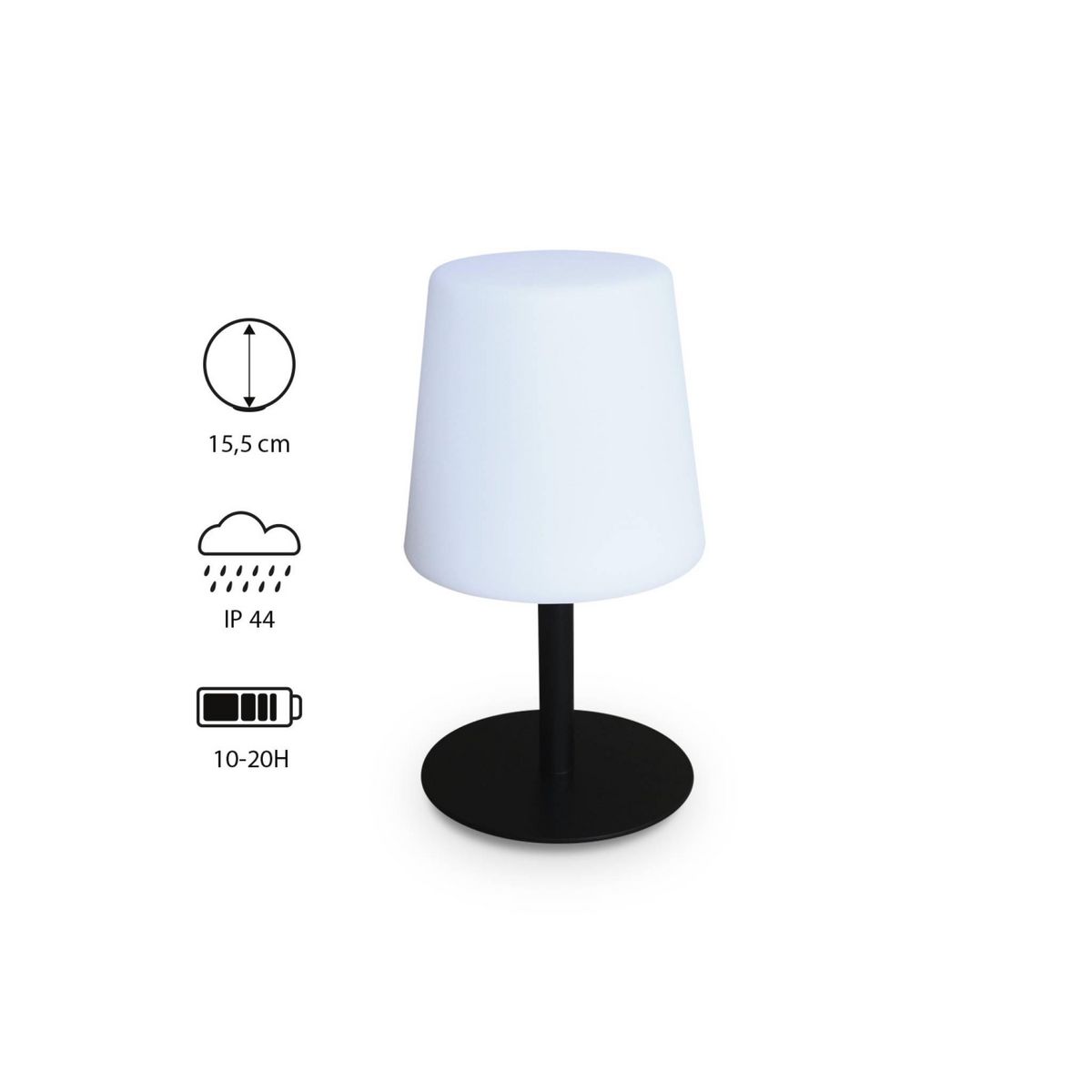 SWEEEK LAMPADA S COLOR - Lampe de table LED de 28cm - Lampe de table décorative lumineuse, Ø 16cm