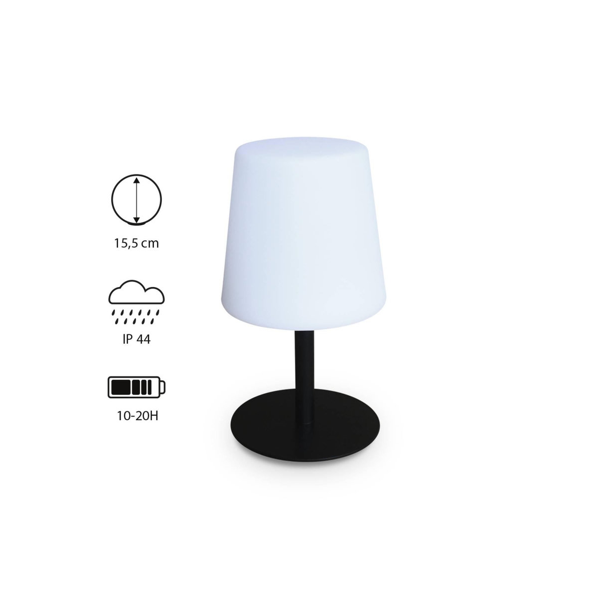 SWEEEK LAMPADA S COLOR - Lampe de table LED de 28cm - Lampe de table décorative lumineuse, Ø 16cm