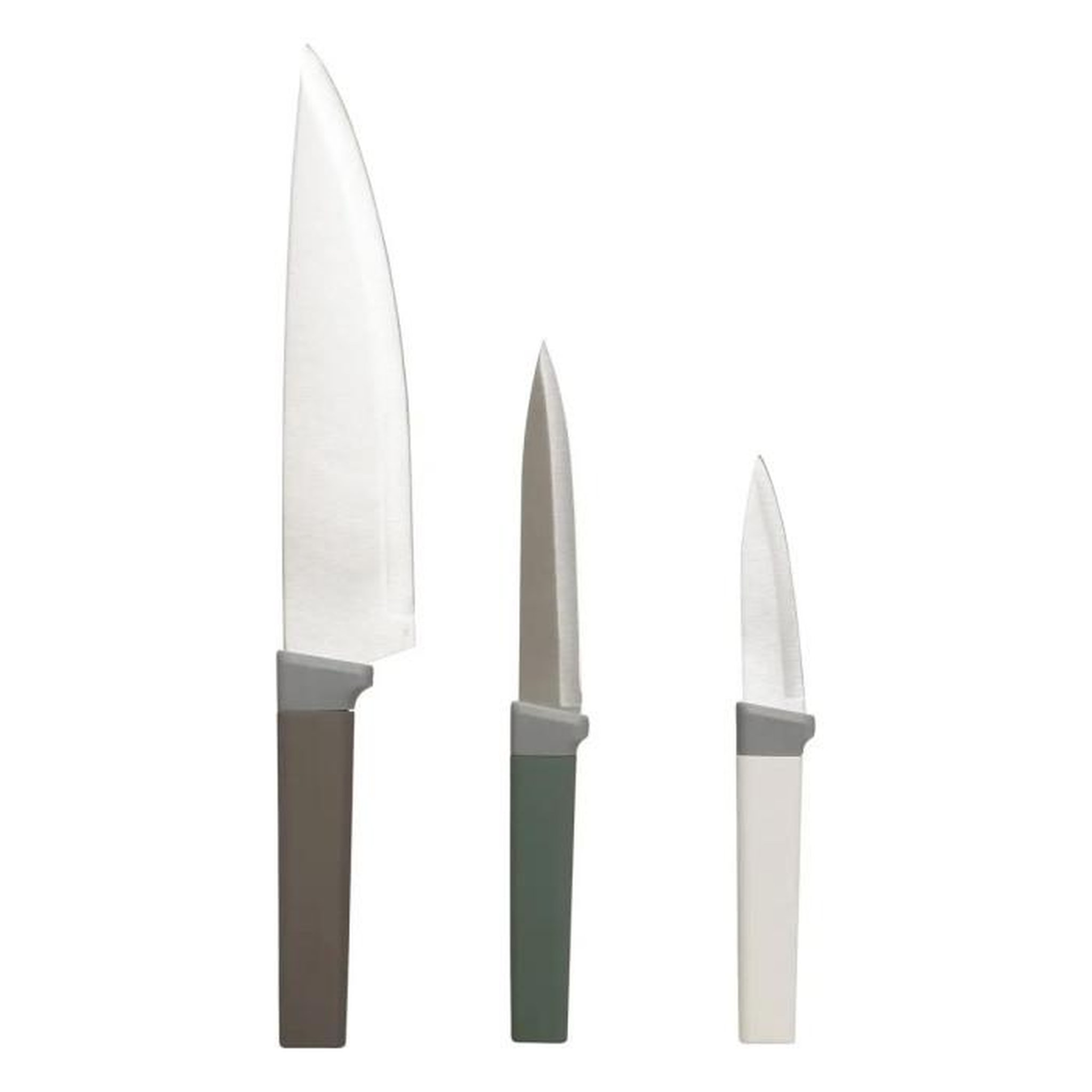 FIVE Lot de 3 Couteaux de Cuisine  Antidérapant  33cm Multicolore
