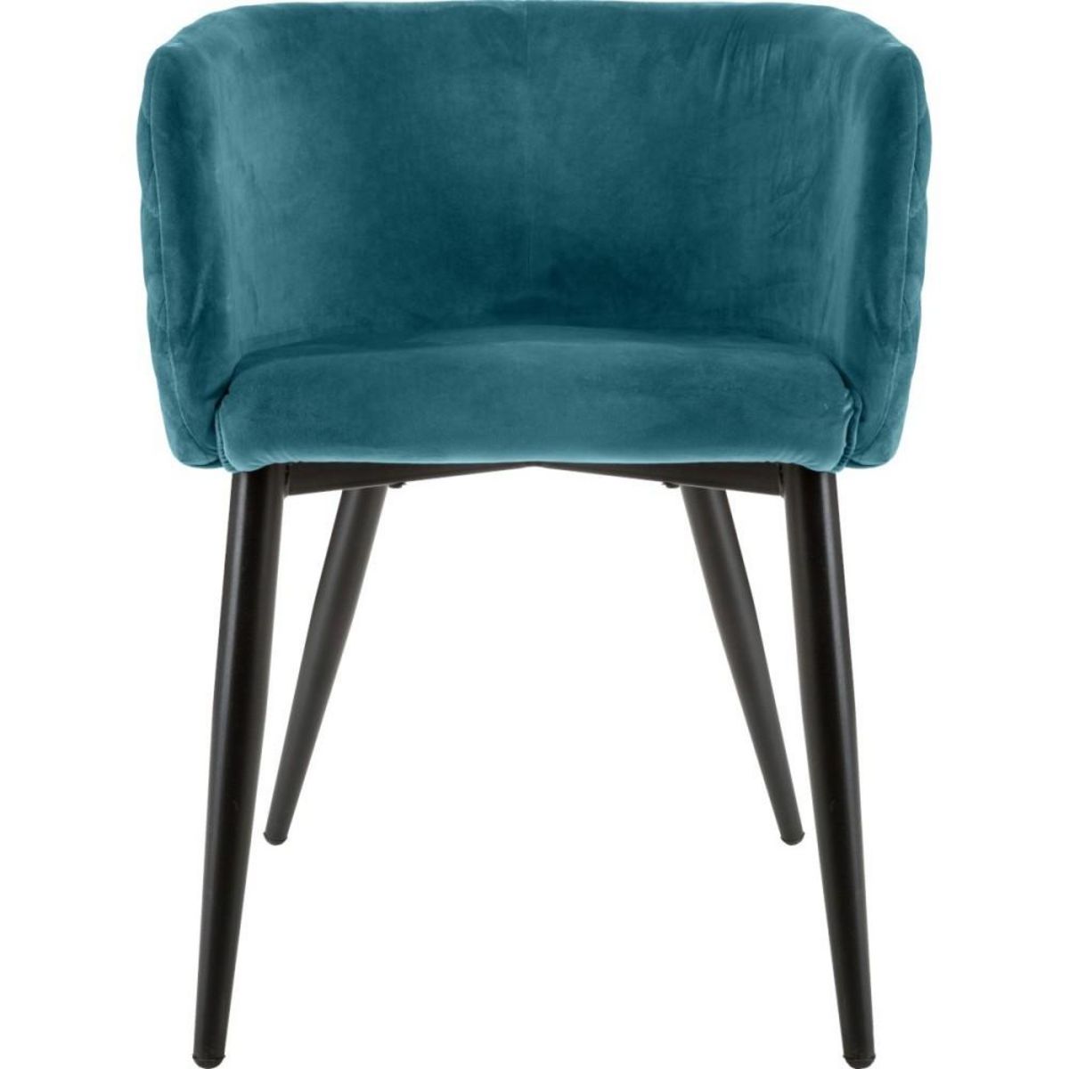 ATMOSPHERA Fauteuil MARLO en velours bleu