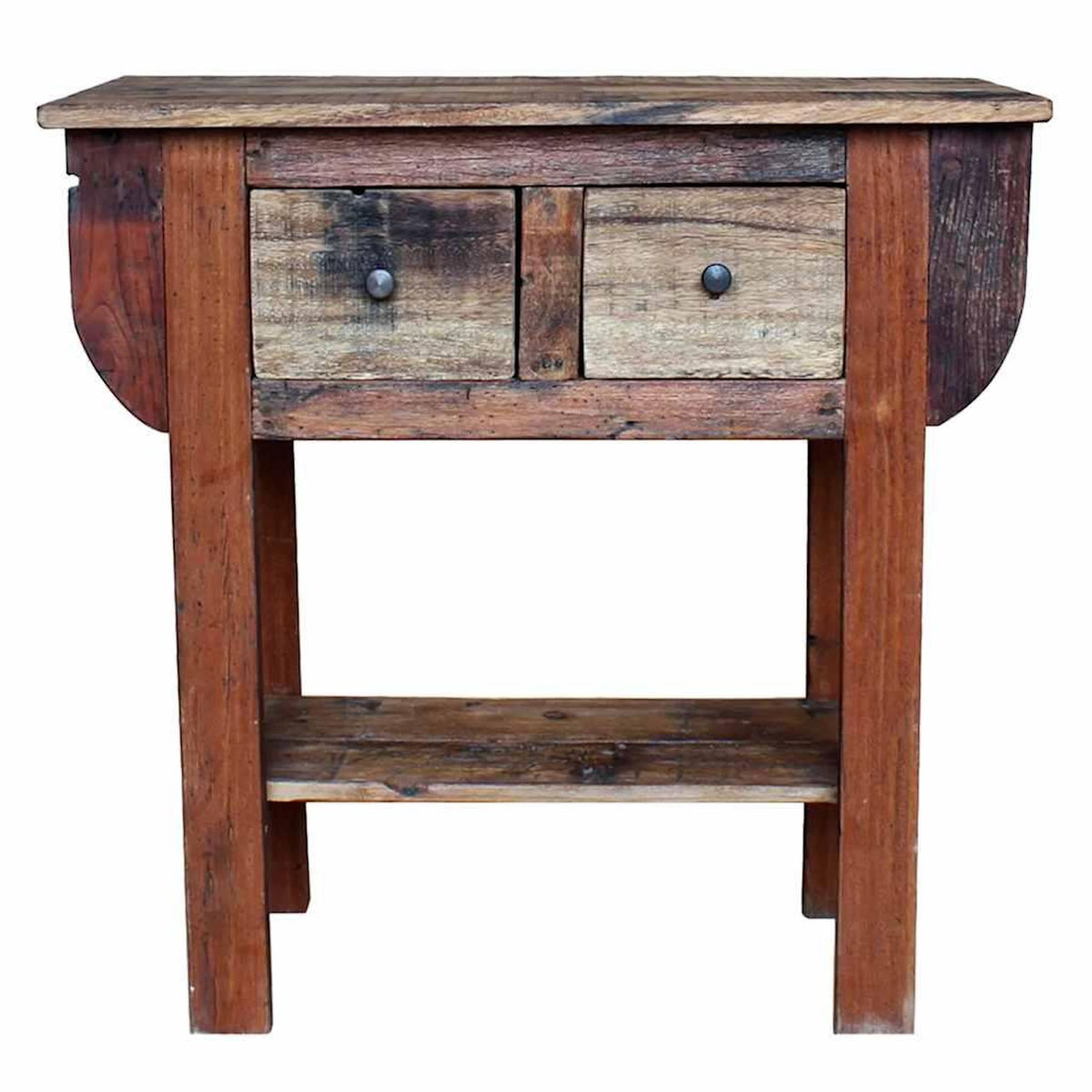 VIDAXL Table console bois de recuperation melange 80x35x80 cm