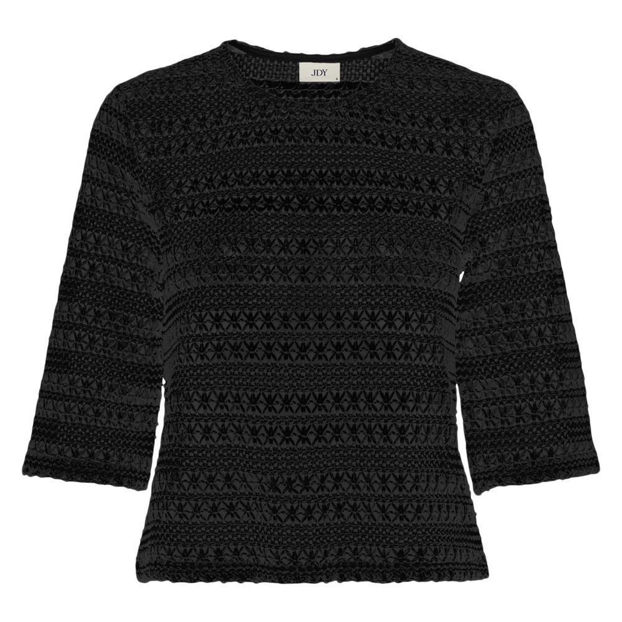 Voir la diapositive 1 : JACQUELINE DE YONG T-shirt en Maille Noir Femme JDY Elly